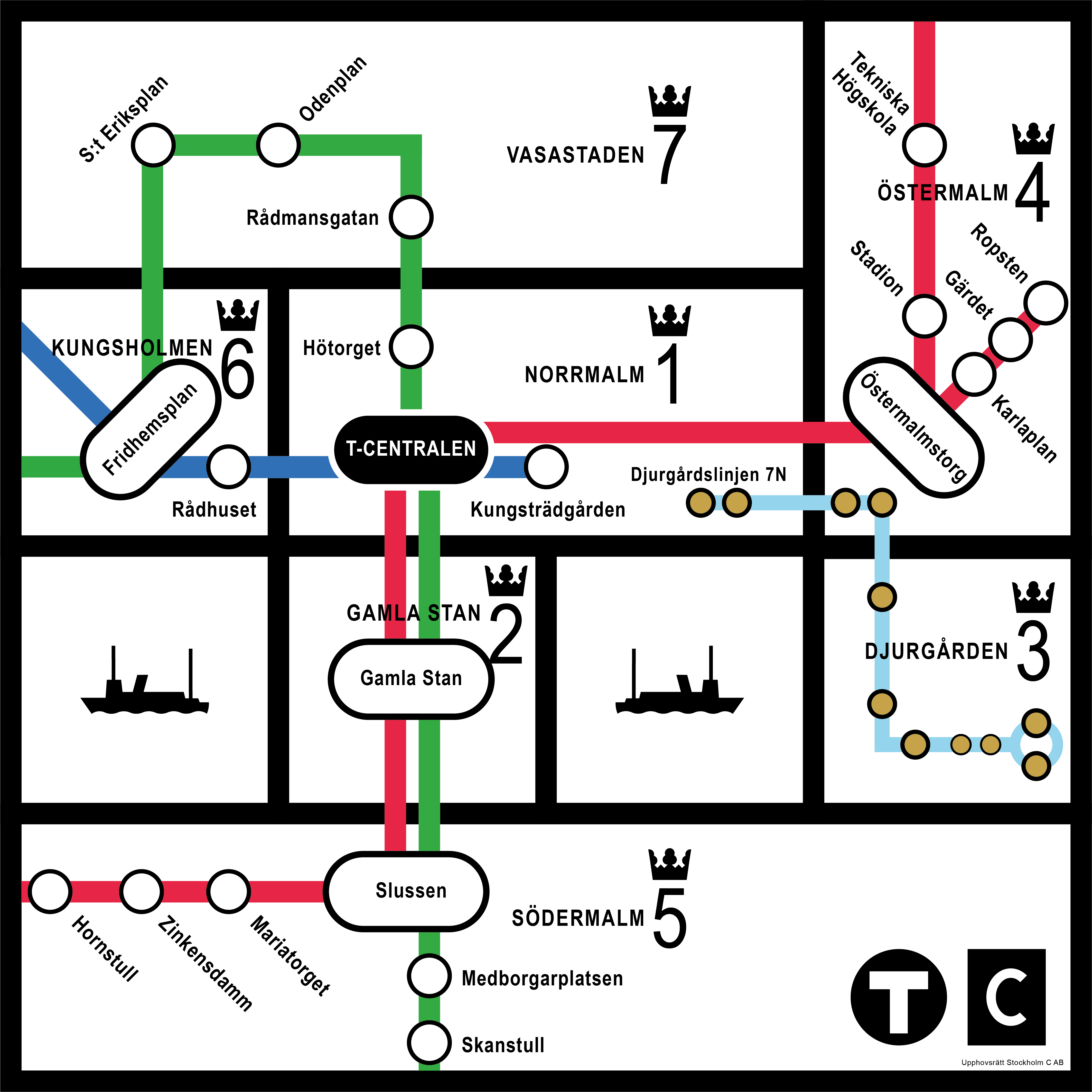 Stockholms Tunnelbana - Subway - Metro